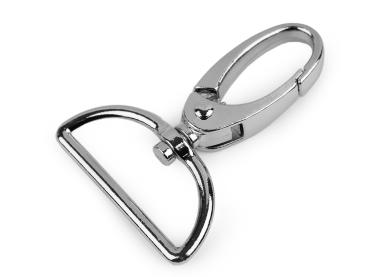 Metallkarabiner 32mm Breite Nickel